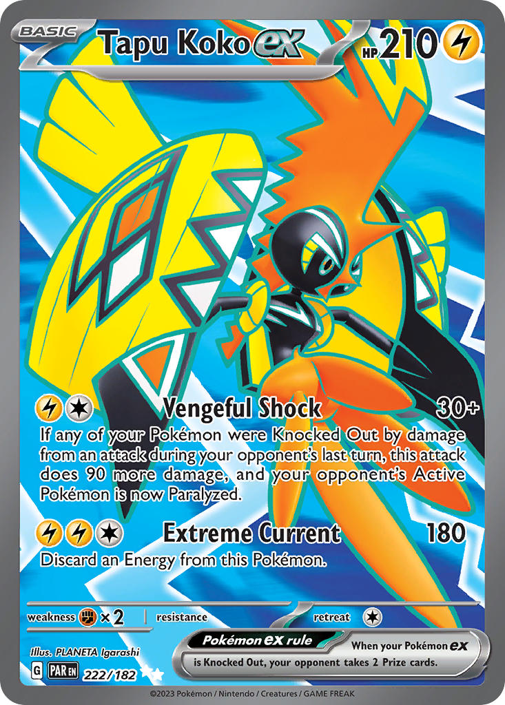 Tapu Koko EX - 222-182 - FULL ART