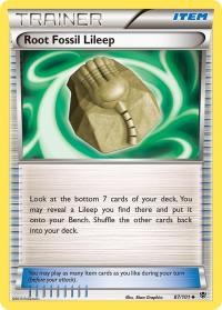 pokemon plasma blast root fossil lileep 87 101