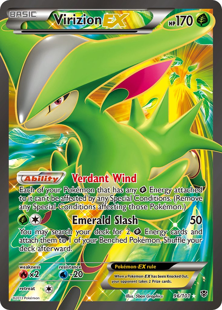 Virizion EX Full Art 96-101