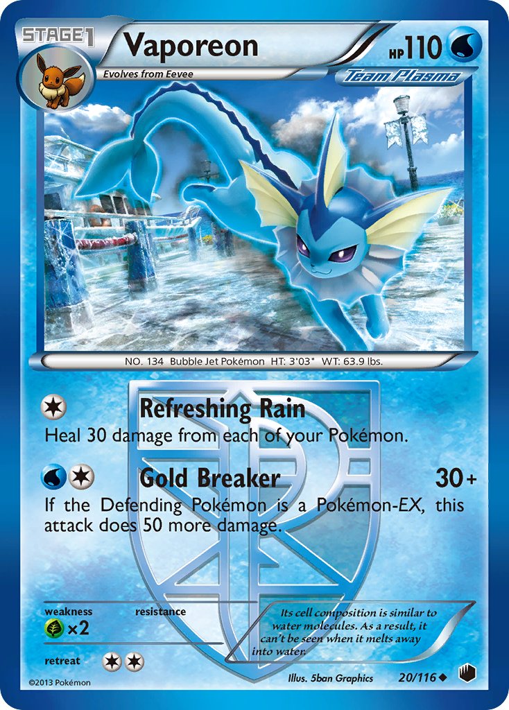 Vaporeon 20-116 (RH)