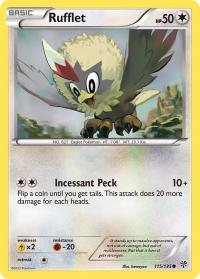 pokemon plasma storm rufflet 115 135