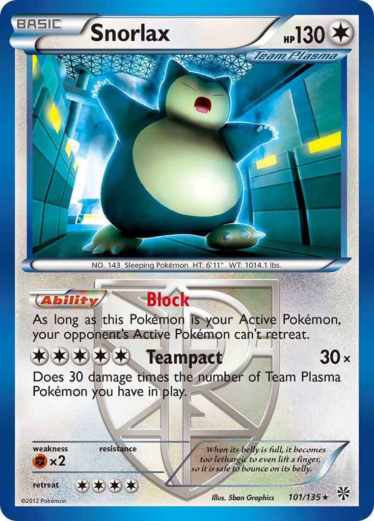 Snorlax 101-135 (RH)