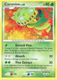 pokemon platinum carnivine 43 127