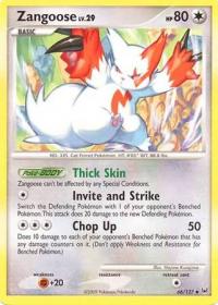 pokemon platinum zangoose 66 127