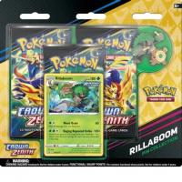 pokemon pokemon 1 pack 3 packs blister crown zenith pin collection rillaboom