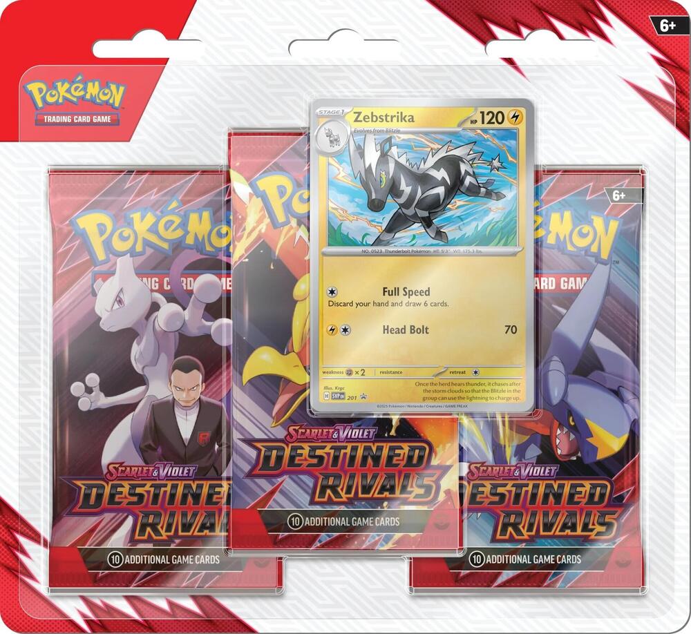 Destined Rivals 3 Pack Blister - Zebstrika
