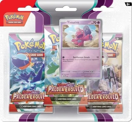 Paldea Evolved 3 Pack Blister - Tinkatink