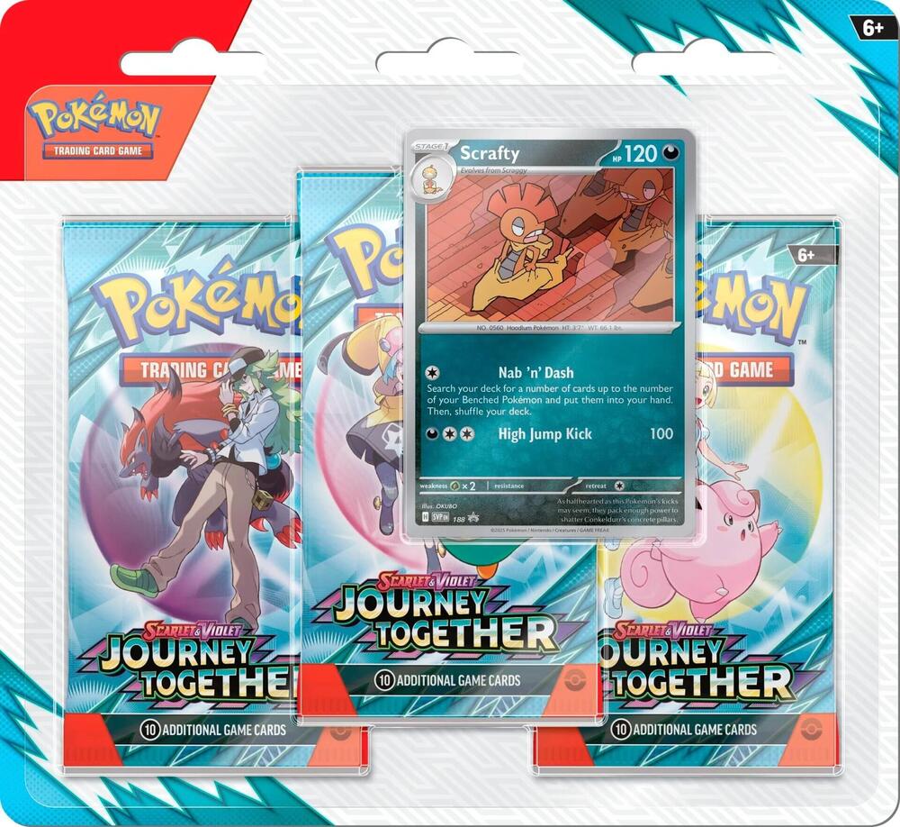 Scarlet & Violet - Journey Together 3 Pack Blister - Scrafty
