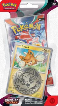 pokemon pokemon 1 pack 3 packs blister scarlet violet obsidian flames blister pack pawmi