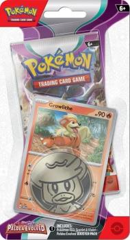 pokemon pokemon 1 pack 3 packs blister scarlet violet paldea evolved blister pack growlithe