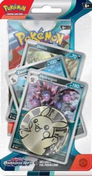 pokemon pokemon 1 pack 3 packs blister scarlet violet paradox rift premium checklane blister hydreigon