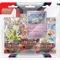 pokemon pokemon 1 pack 3 packs blister scarlet violet obsidian flames 3 pack blisters houndstone