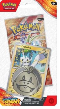 pokemon pokemon 1 pack 3 packs blister scarlet violet surging sparks 1 pack blister parchirisu