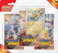 pokemon pokemon 1 pack 3 packs blister scarlet violet surging sparks 3 pack blisters zapdos