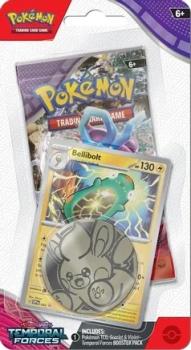 pokemon pokemon 1 pack 3 packs blister scarlet violet temporal forces bellibolt blister