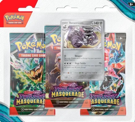Scarlet & Violet - Twilight Masquerade 3 Pack Blister - Revavroom