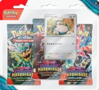 pokemon pokemon 1 pack 3 packs blister scarlet violet twilight masquerade 3 pack blister snorlax presale