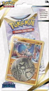 pokemon pokemon 1 pack 3 packs blister sword and shield silver tempest 1 pack cranidos blister