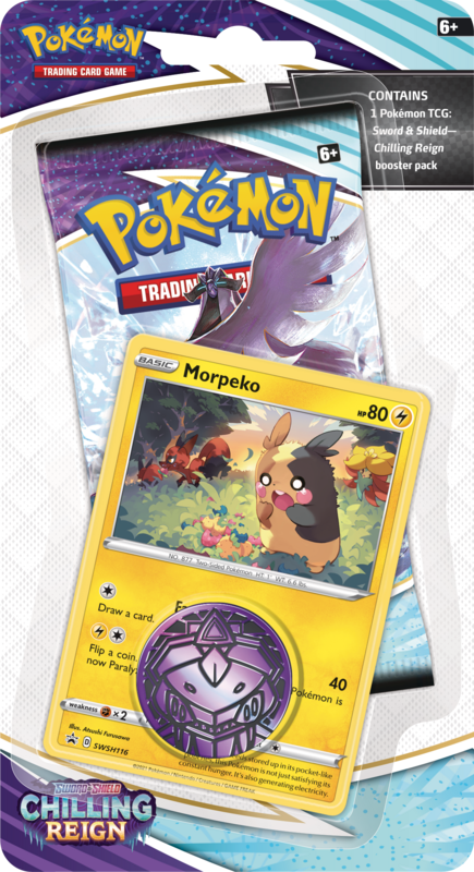 Sword & Shield - 1 Pack Blister - Chilling Reign - Morpeko