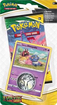 pokemon pokemon 1 pack 3 packs blister sword shield 1 pack blister evolving skies galarian slowpoke