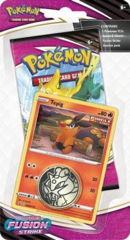 pokemon pokemon 1 pack 3 packs blister sword shield 1 pack blister fusion strike tepig