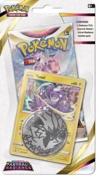 pokemon pokemon 1 pack 3 packs blister sword shield astral radiance single pack blister toxel