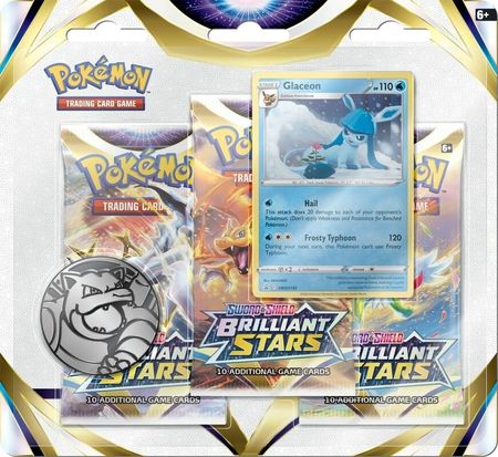 Sword & Shield - Brilliant Stars 3 Pack Blister - Glaceon