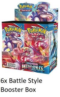 pokemon pokemon booster boxes sword shield battle styles booster box case 6 booster boxes sealed