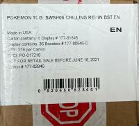 pokemon pokemon booster boxes sword shield chilling reign booster box case 6 booster boxes sealed