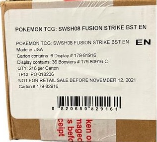 Sword & Shield - Fusion Strike Booster Box Case - (6 Booster Boxes) - Sealed