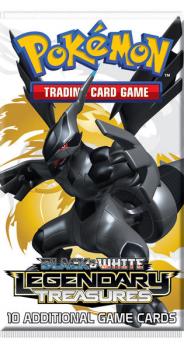 pokemon pokemon booster packs black white legendary treasures booster pack zekrom art