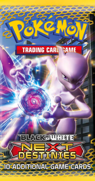 Black & White - Next Destinies Booster Pack - Mewtwo Art