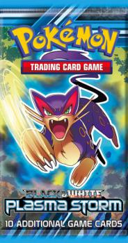 pokemon pokemon booster packs black white plasma storm booster pack liepard art