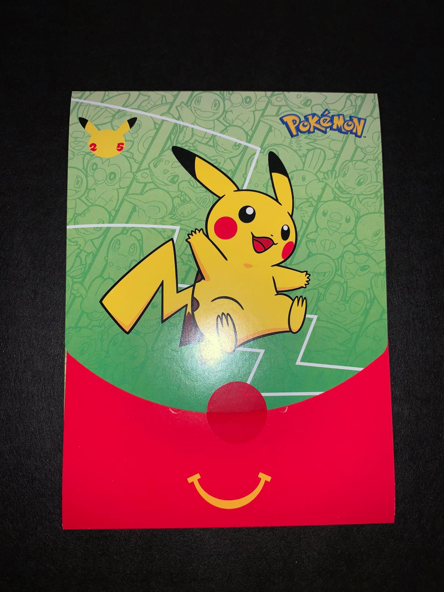 Pokemon McDonalds 25th Anniversary Promo Sealed Booster Pack - Version 8