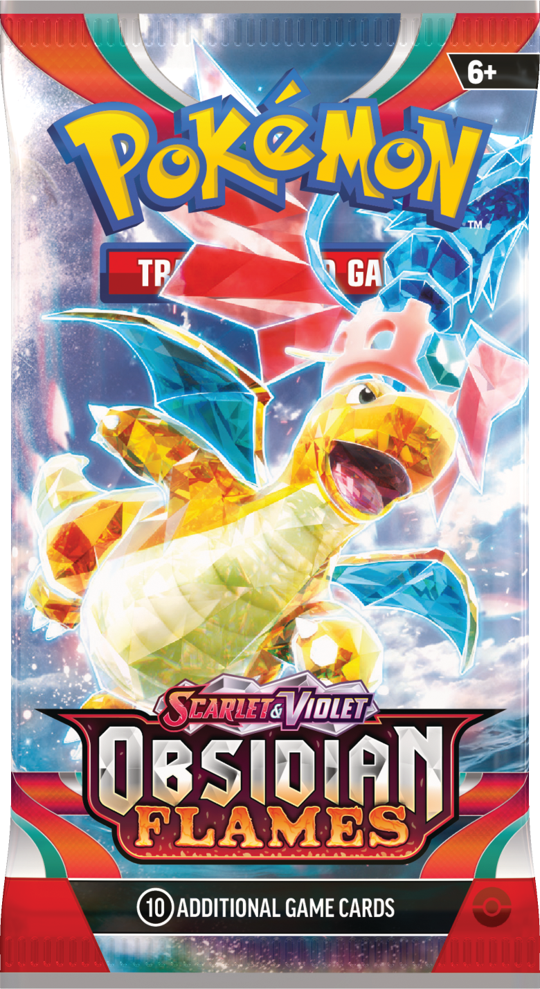 Scarlet & Violet Obsidian Flames Booster Pack - Dragonite Artwork