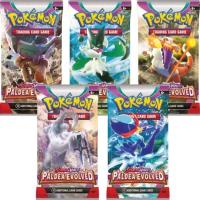 pokemon pokemon booster packs scarlet violet paldea evolved booster pack art bundle set of 5