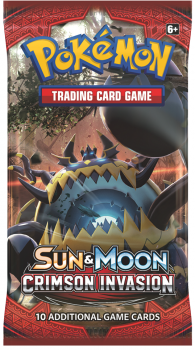 pokemon pokemon booster packs sun moon crimson invasion booster pack guzzlord art