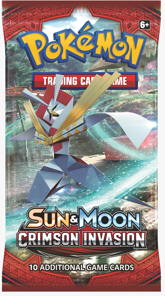 Sun & Moon - Crimson Invasion Booster Pack - Kartana Art