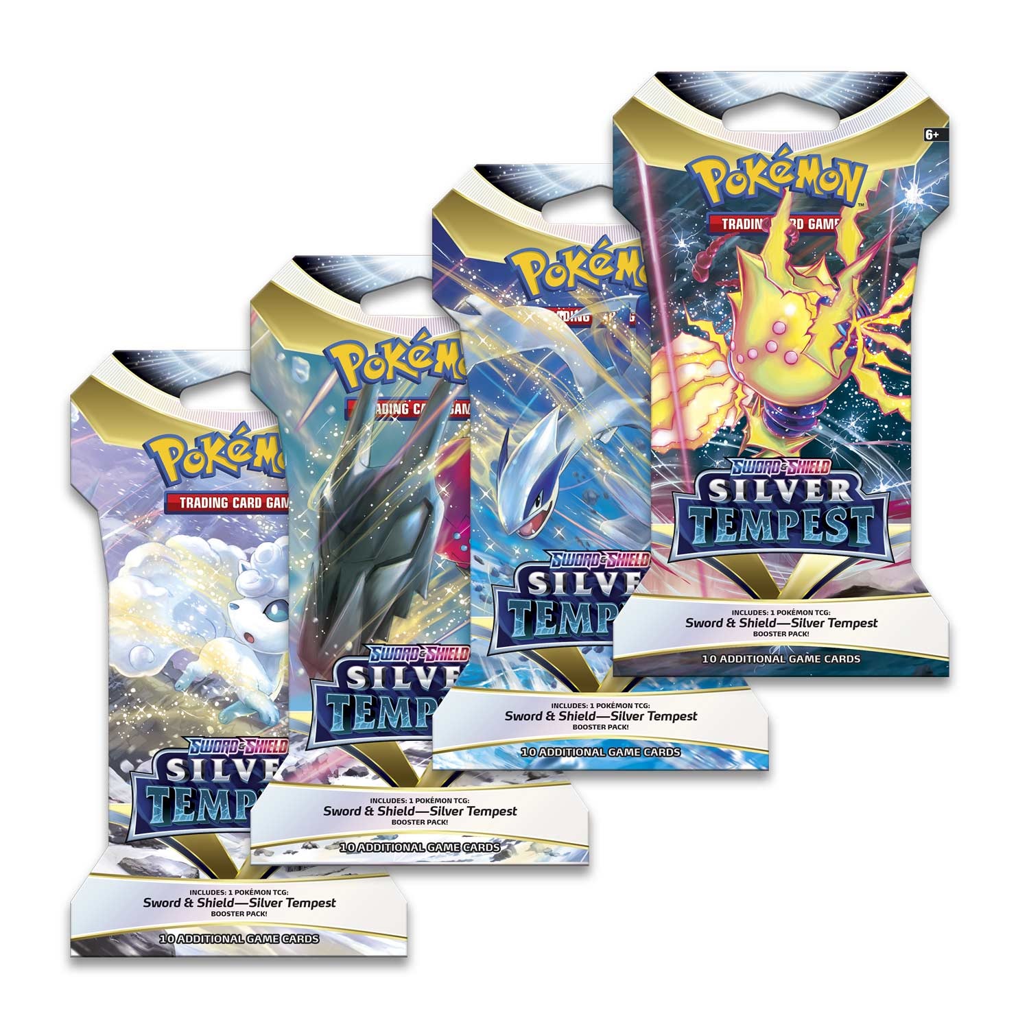 Sword and Shield - Silver Tempest Booster Pack Artwork Set
