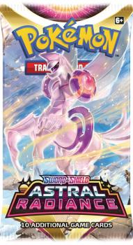 pokemon pokemon booster packs sword shield astral radiance booster pack origin palkia artwork