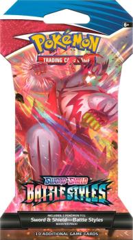 pokemon pokemon booster packs sword shield battle styles sleeved booster pack
