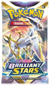 pokemon pokemon booster packs sword shield brilliant stars booster pack arceus art