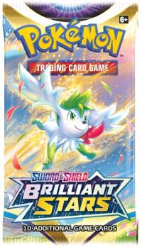 pokemon pokemon booster packs sword shield brilliant stars booster pack shaymin art