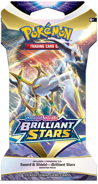 Sword & Shield Brilliant Stars Sleeved Booster Pack - Arceus Art