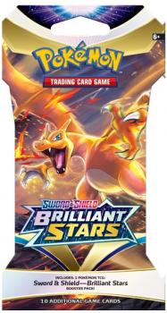 pokemon pokemon booster packs sword shield brilliant stars sleeved booster pack charizard art