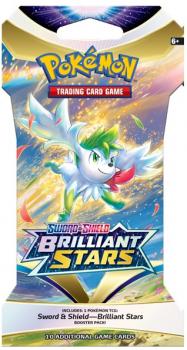 pokemon pokemon booster packs sword shield brilliant stars sleeved booster pack shaymin art