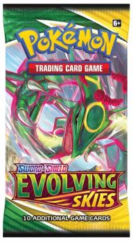 pokemon pokemon booster packs sword shield evolving skies booster pack rayquaza art