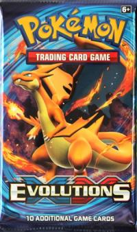 pokemon pokemon booster packs xy evolutions booster pack charizard art