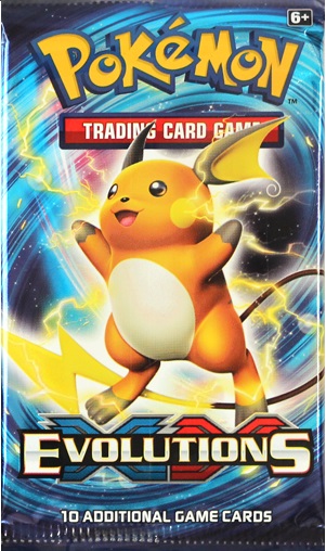 XY Evolutions Booster Pack - Raichu Art