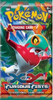 pokemon pokemon booster packs xy furious fists booster pack hawlucha art